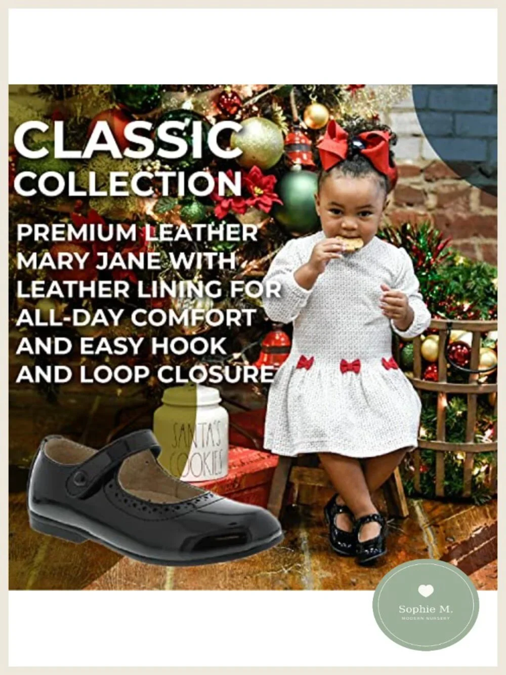 Girls Mary Jane Dress Shoes Patent Leather Party Flats